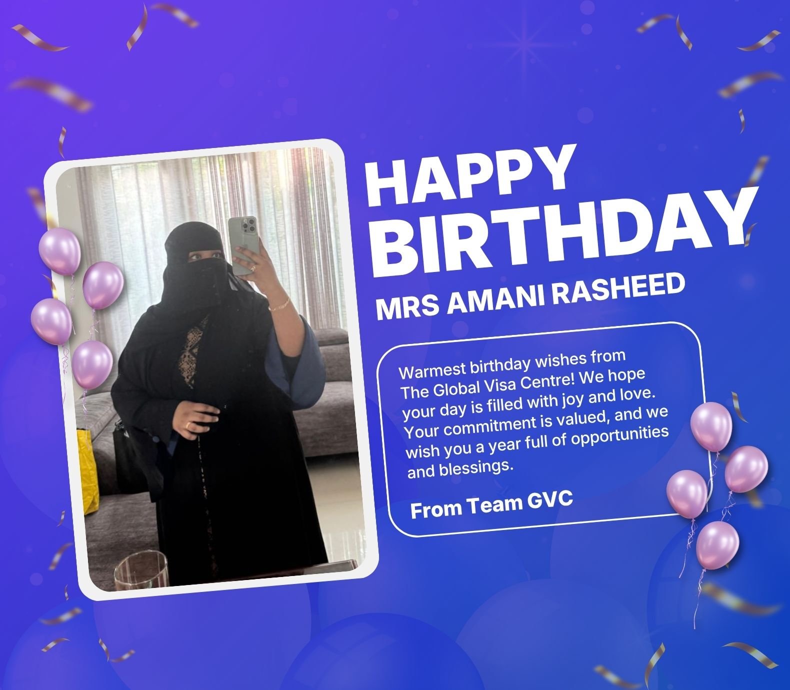 Happy Birthday Mrs Amani